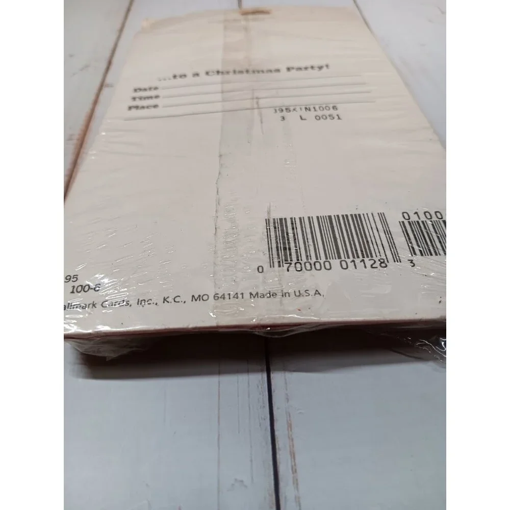 Vintage Paper Hallmark Christmas Party Invitations 3 Packs of 8 (24 cards)